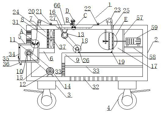 Artificial leather processing device and use method thereof