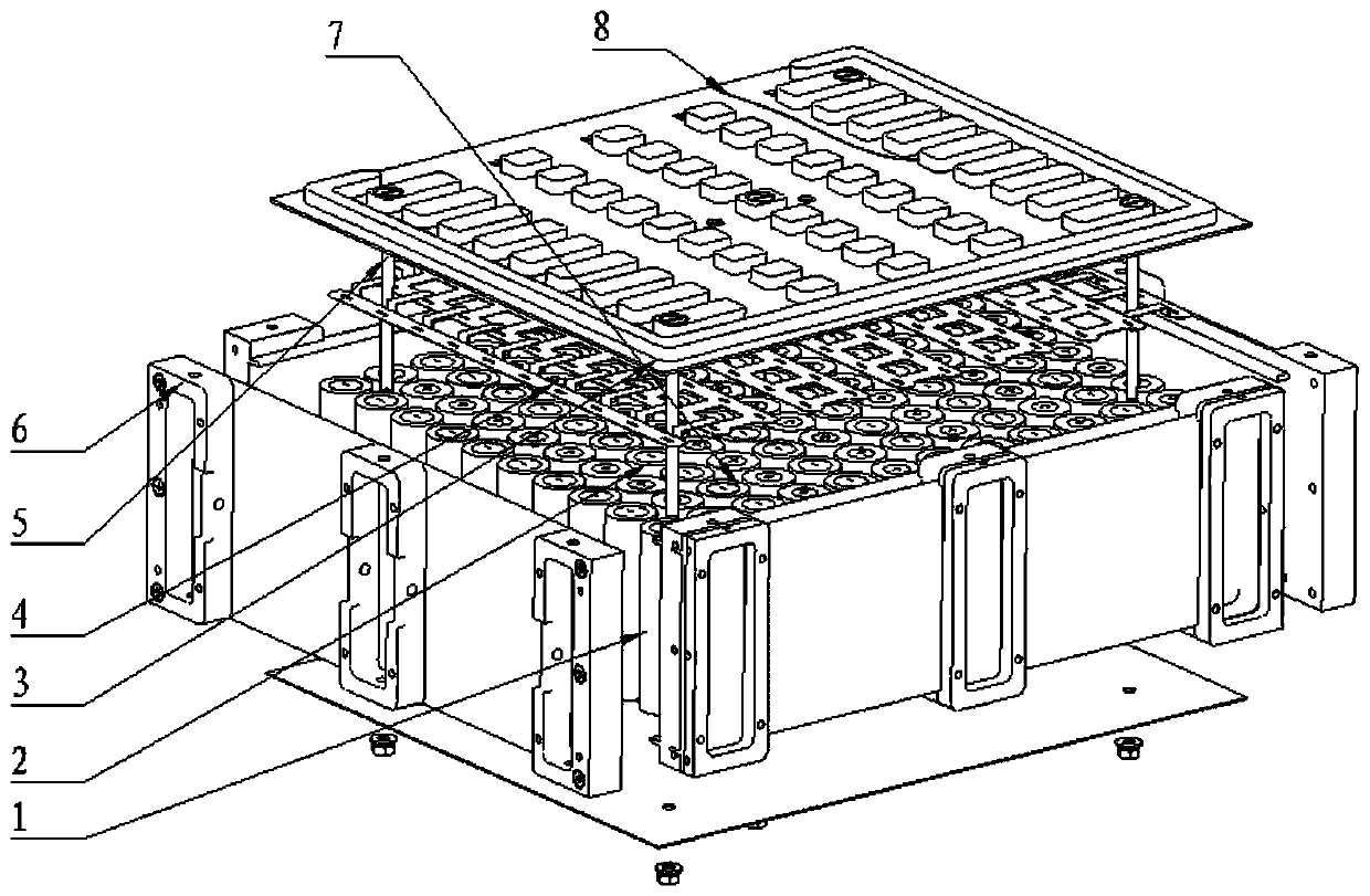 Modular lithium ion storage battery pack for carrier rocket