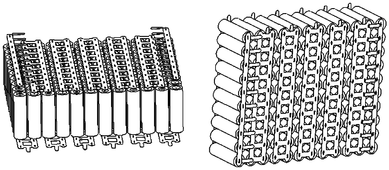 Modular lithium ion storage battery pack for carrier rocket