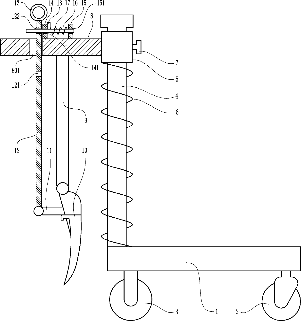 Environment-friendly digging device for agriculture