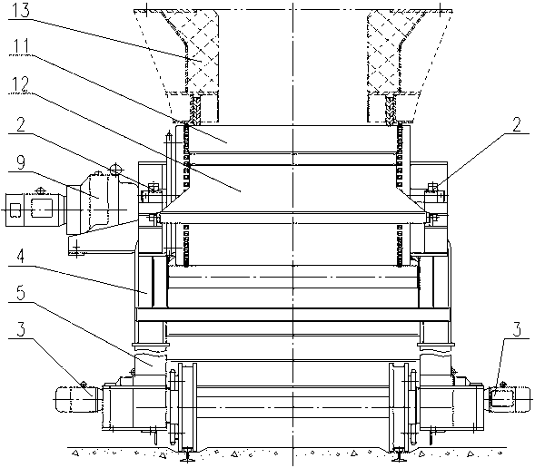 Fervent material output machine