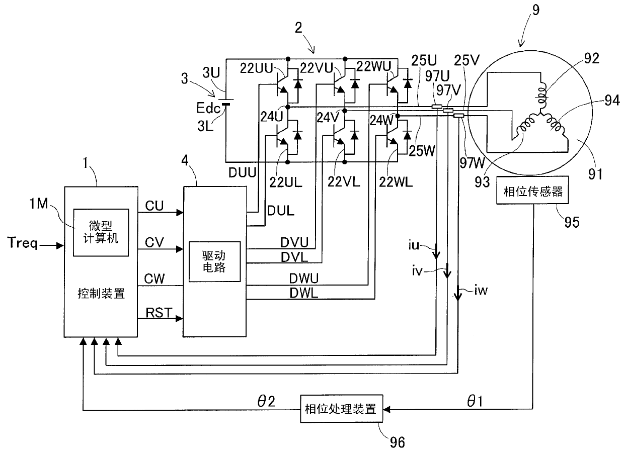 Control device and control method of alternating current motor?