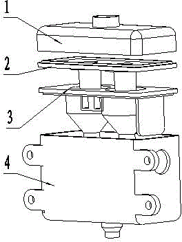 Whirlwind type oil-gas separator having self-sealing oil return structure