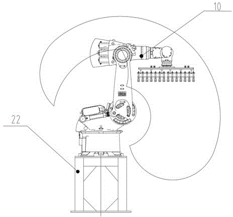 Palletizing pallet, palletizing packaging machine and palletizing packaging method