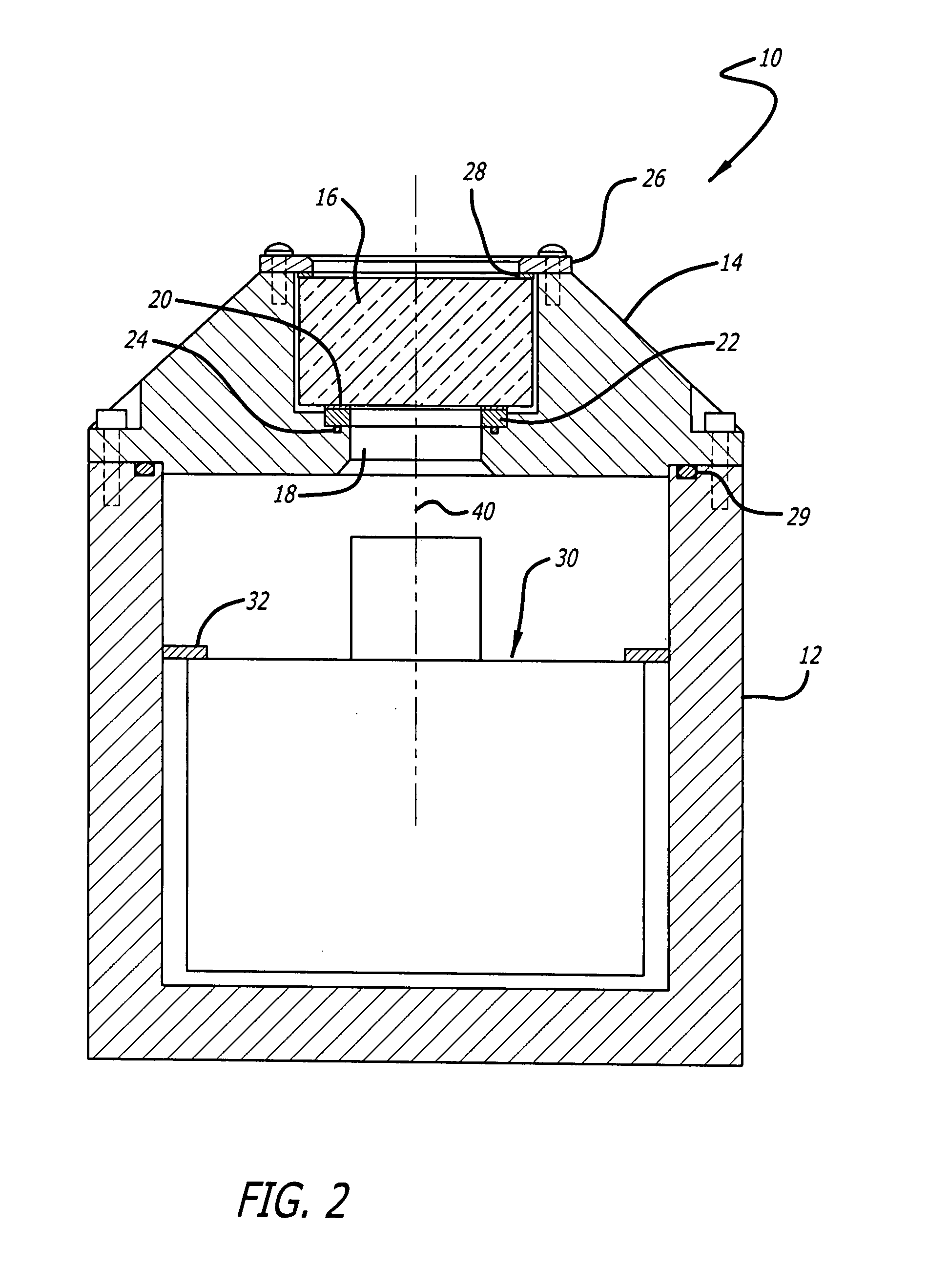 Housing with glass window for optical instruments in high pressure underwater environments