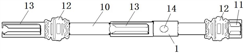 Horizontal well refracturing device and method based on open hole preset pipe string completion