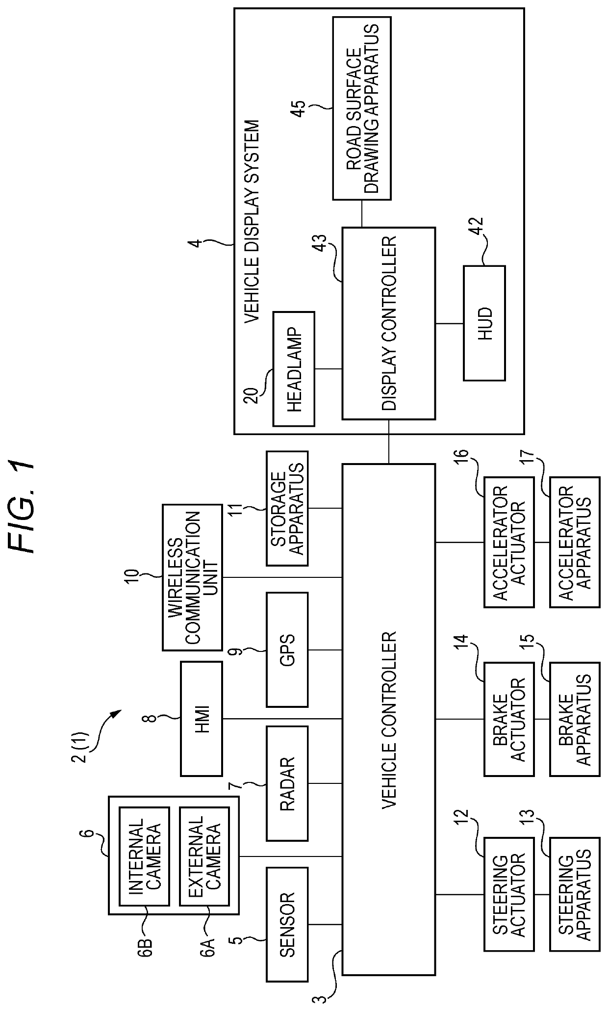 Head-up display, vehicle display system, and vehicle display method