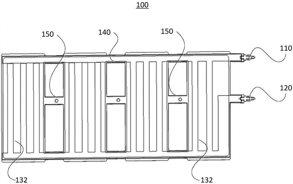 Heat management device and power supply device