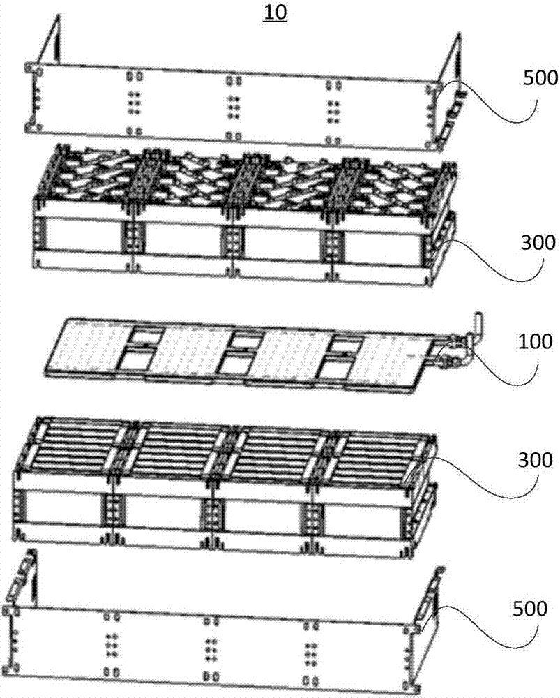 Heat management device and power supply device