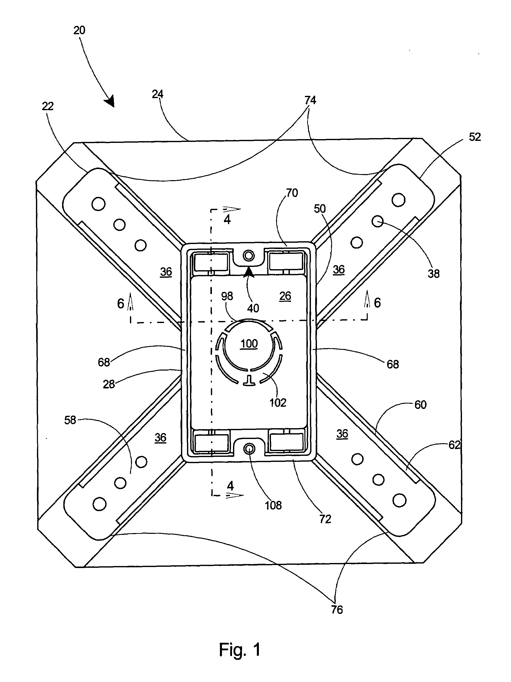 Outlet box assembly