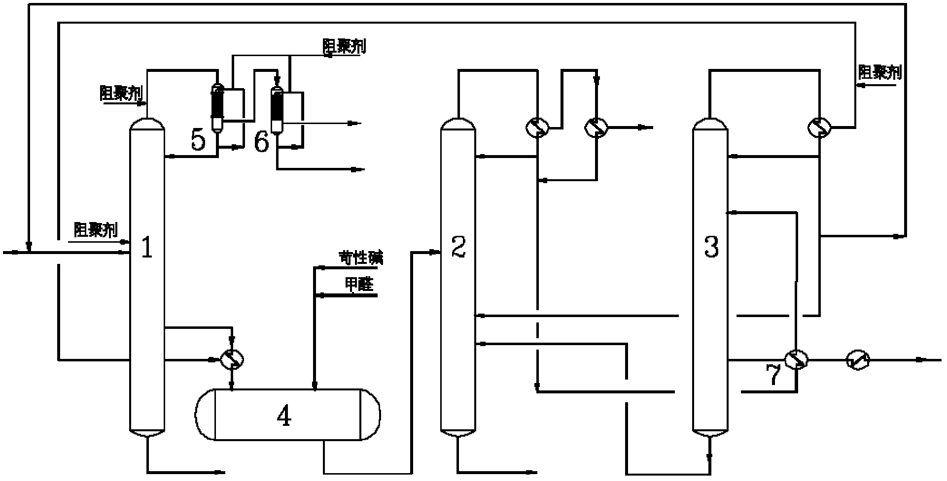 Continuous purification method for crude acetonitrile