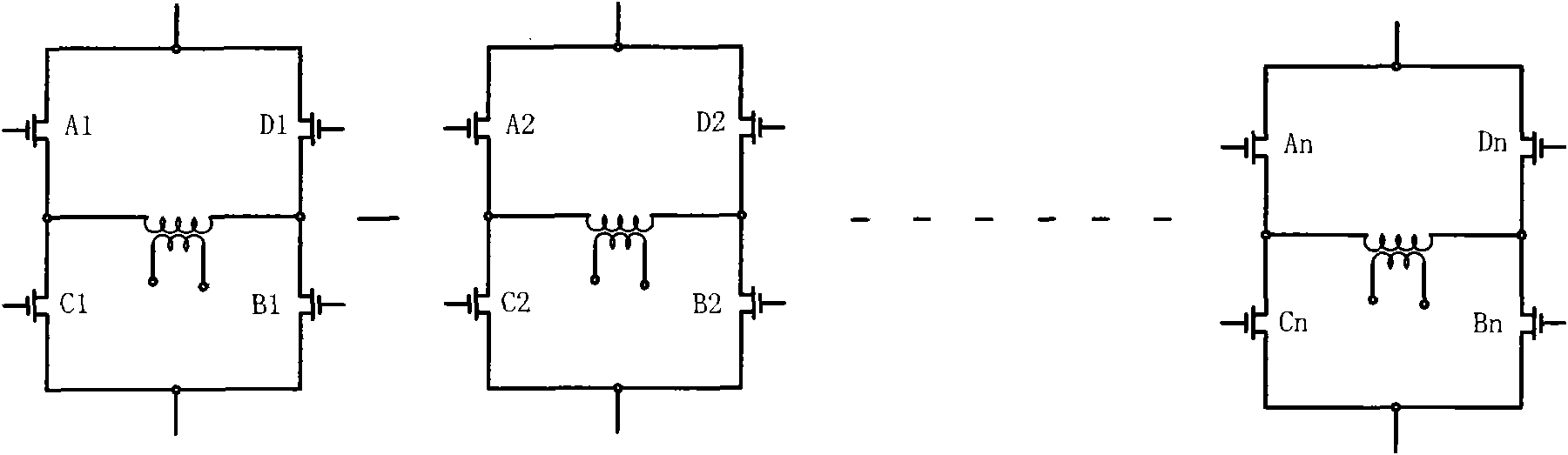 Method for processing signals between analog exciter and power amplifier and interface circuit