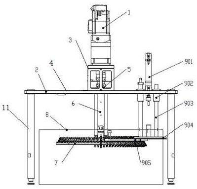 An ultrasonic cleaning device