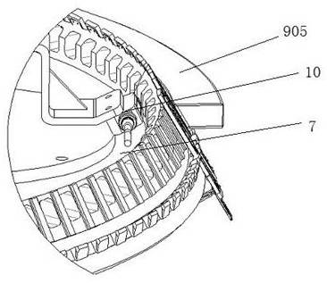 An ultrasonic cleaning device