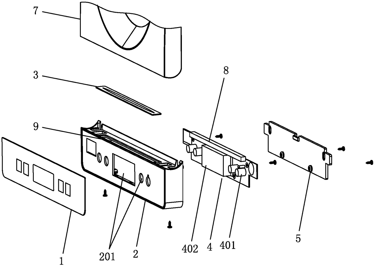 Display structure of dish washing machine