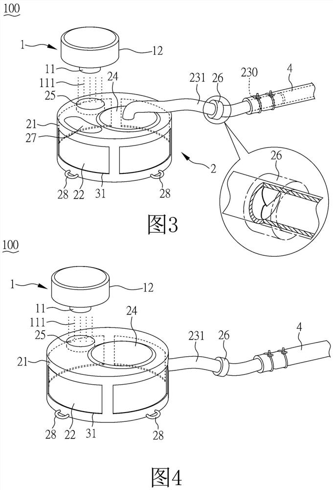 Device for draining lymph fluid to veins