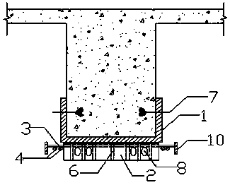 External pre-stressed tendon reinforcing steering block for building structure