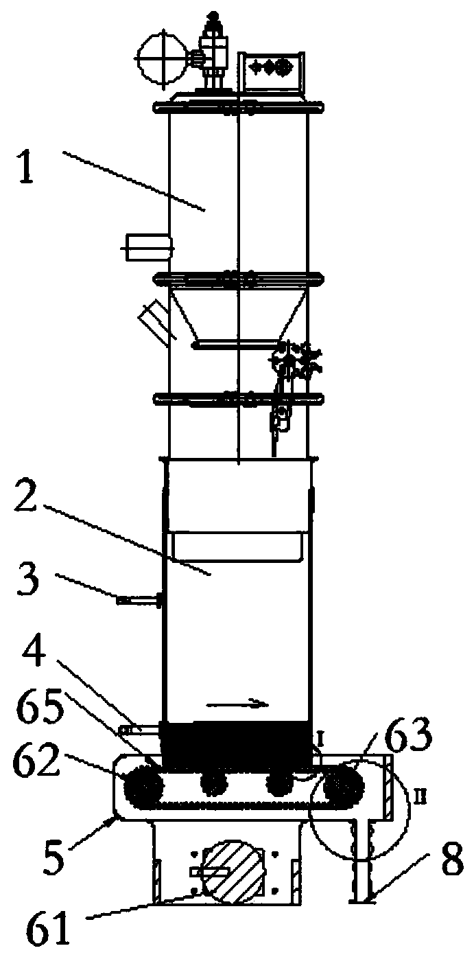 Continuous constant-volume quantitative feeding device for powder materials