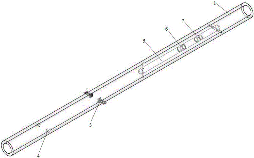 Combined measurement method of electroacoustical sensor for flow parameters oil-gas-water three-phase flow