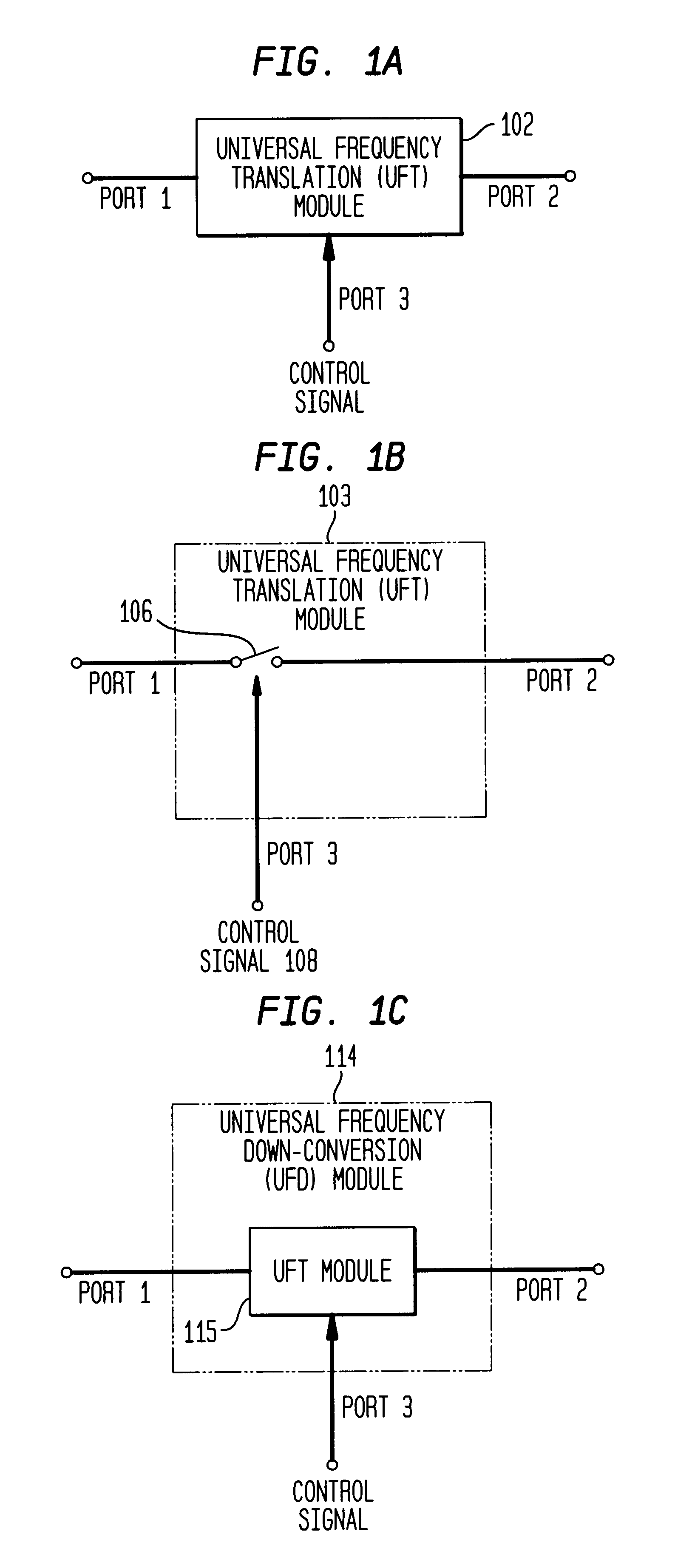 DC offset, re-radiation, and I/Q solutions using universal frequency translation technology