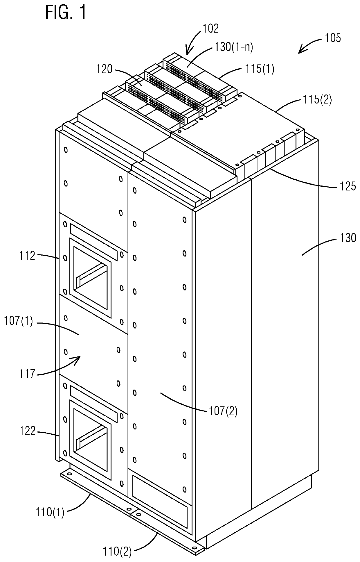 Front connected switchgear assembly having an integrated arc flash venting system