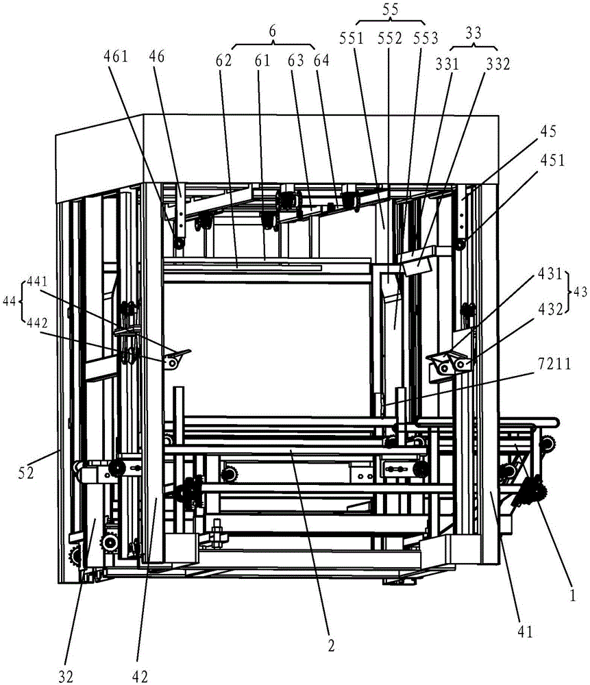 Transfer device for bricks