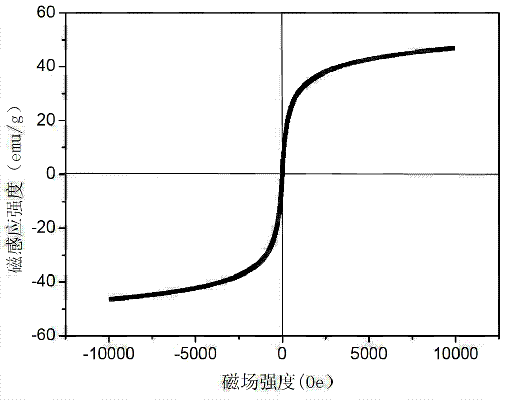 MnO2-doped composite magnetic nanometer adsorbent, its preparation method and its application