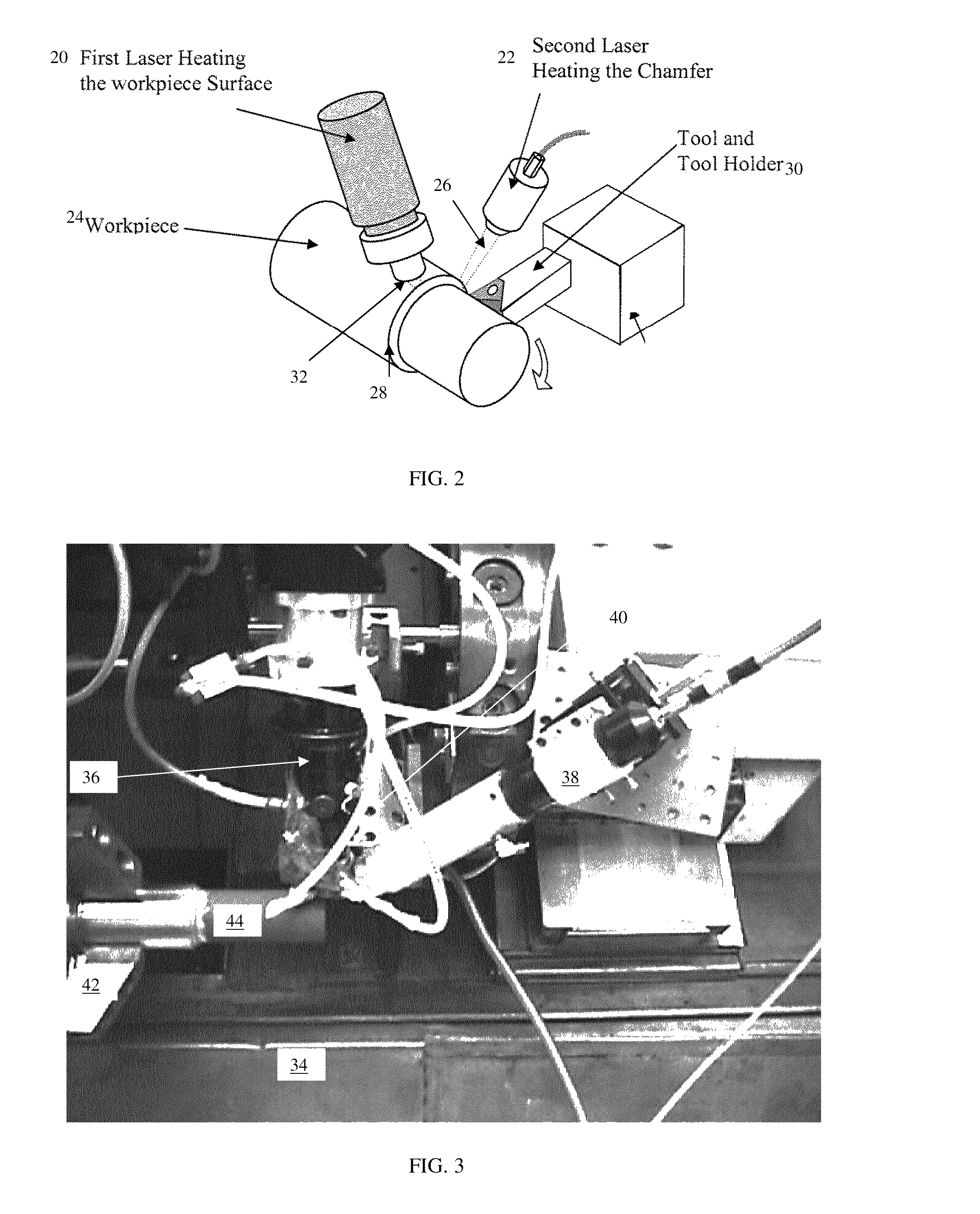 Laser assisted machining process with distributed lasers