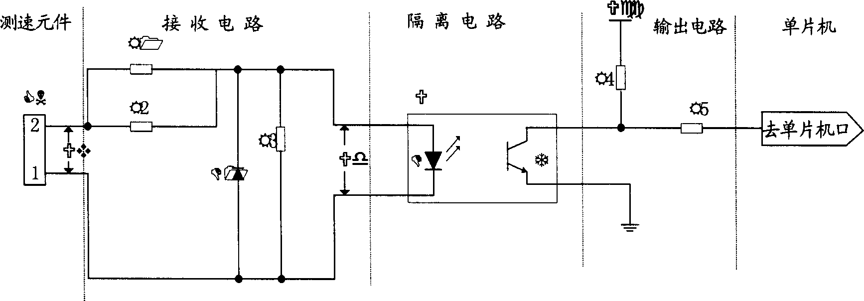 Velocity feedback circuit for variable frequency control device of alternating current motor and method therefor