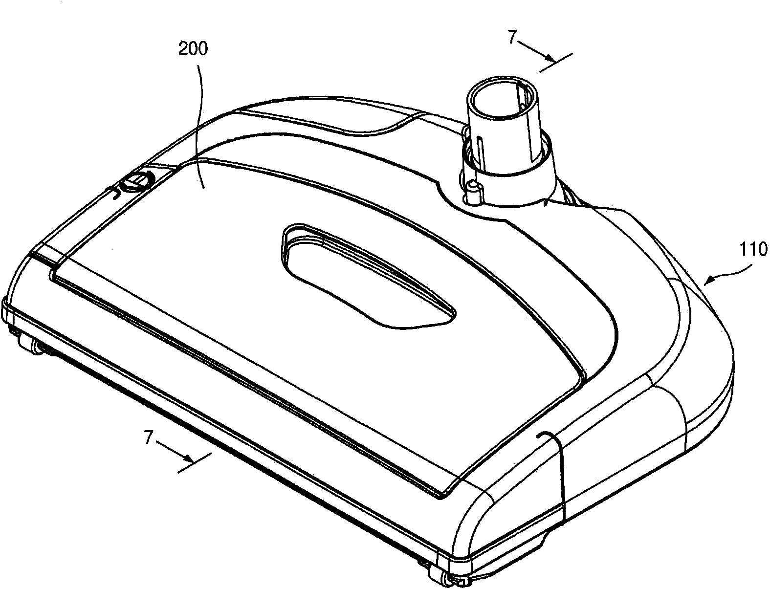 Rotary brush for floor cleaner and base assembly of floor cleaner using the rotary brush