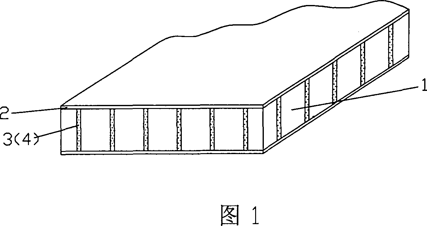 Grid structural reinforced composite material sandwich structure