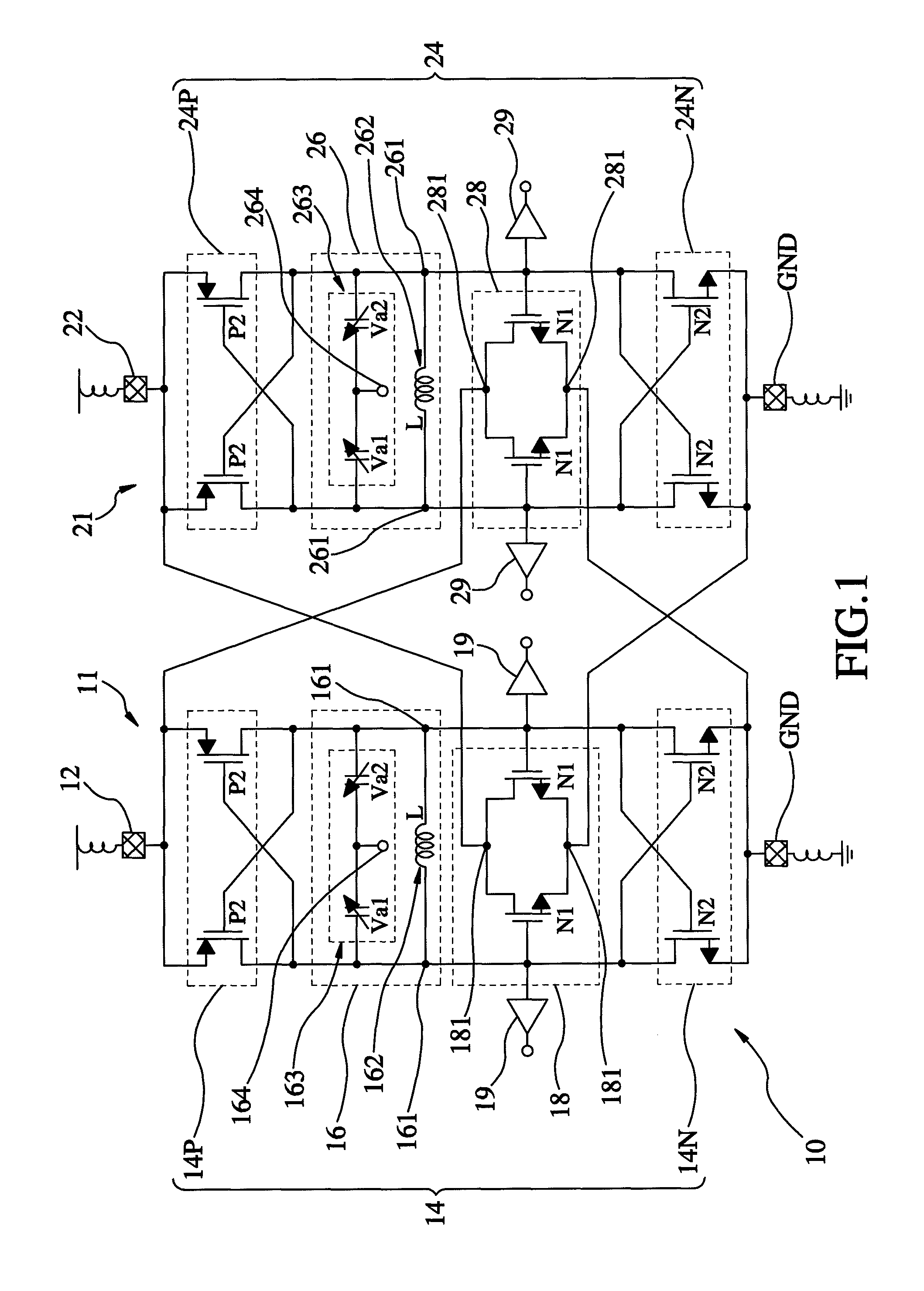 Quadrature voltage-controlled oscillator and method of providing four-phase output signals