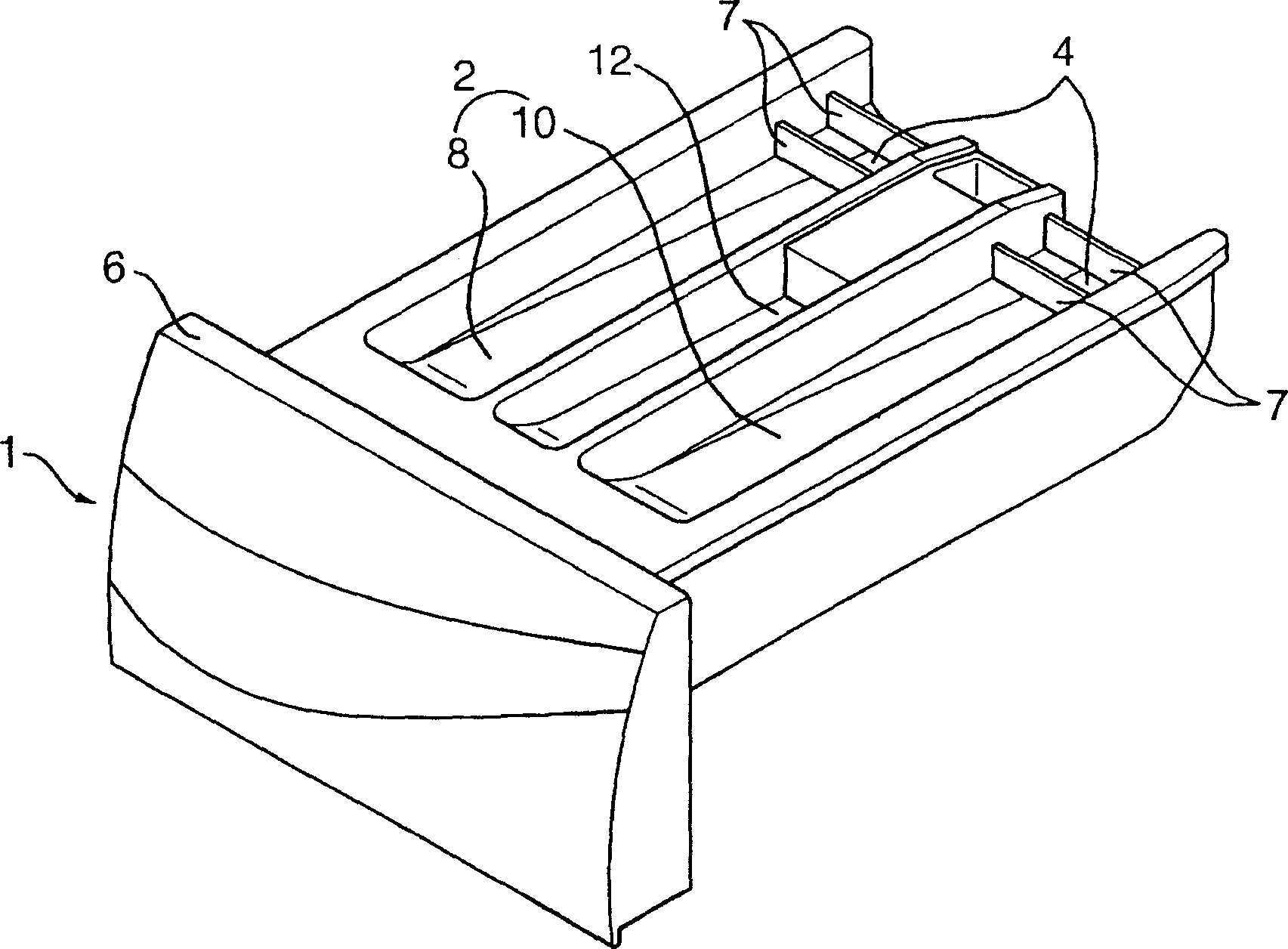 Box for decontaminating agent in washing machine