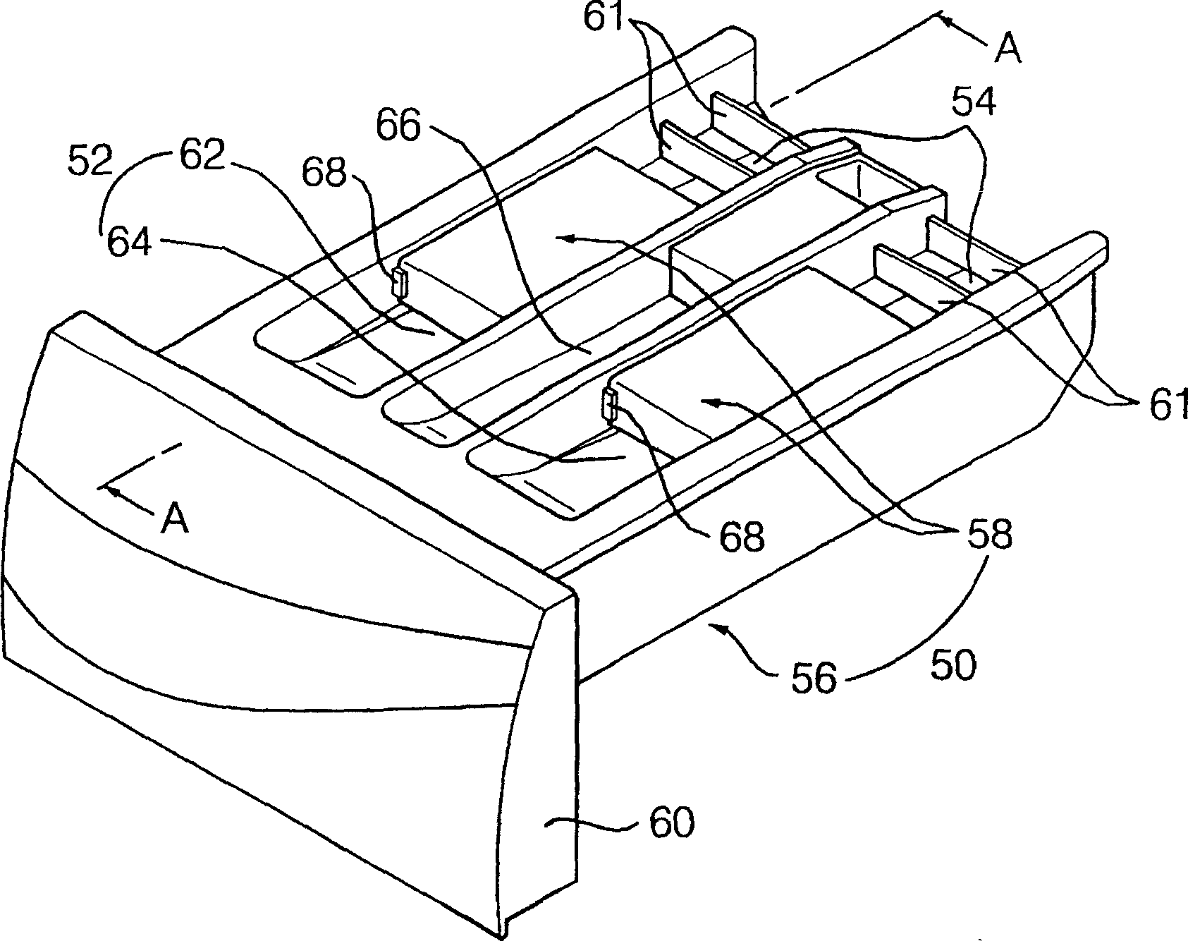 Box for decontaminating agent in washing machine