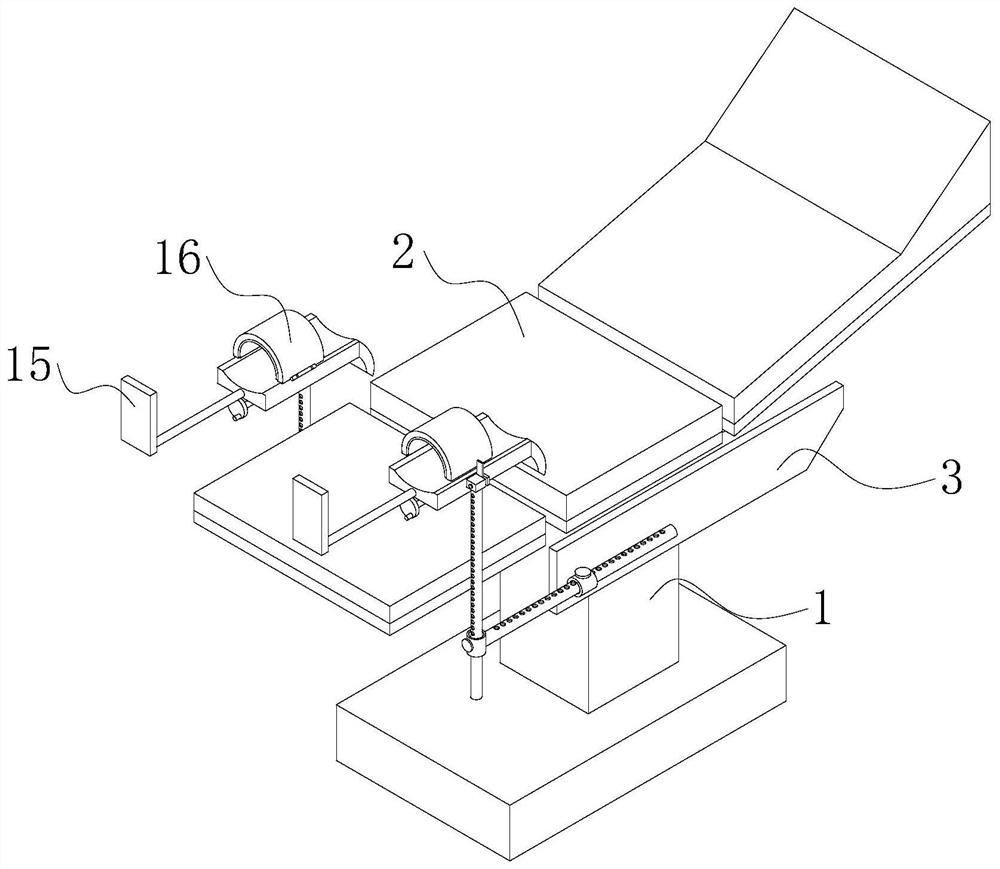 Leg supporting device for hemorrhoid examination