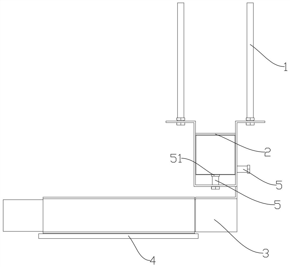 Fabricated bathroom ceiling structure and mounting mode thereof