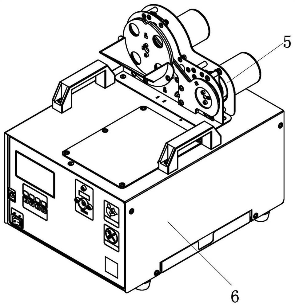 Automatic wire-stripping crimping tubular terminal machine