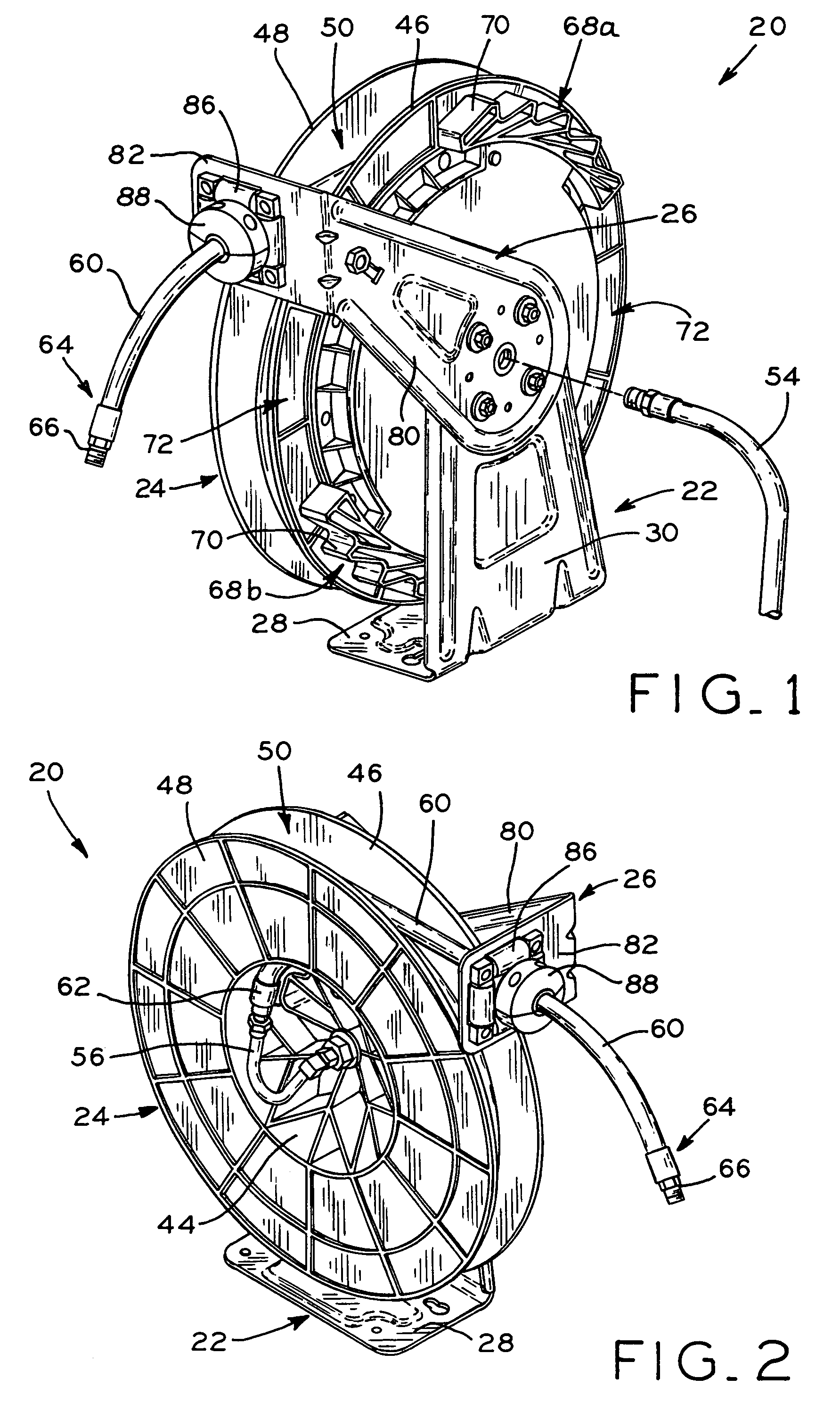 Adjustable reel assembly