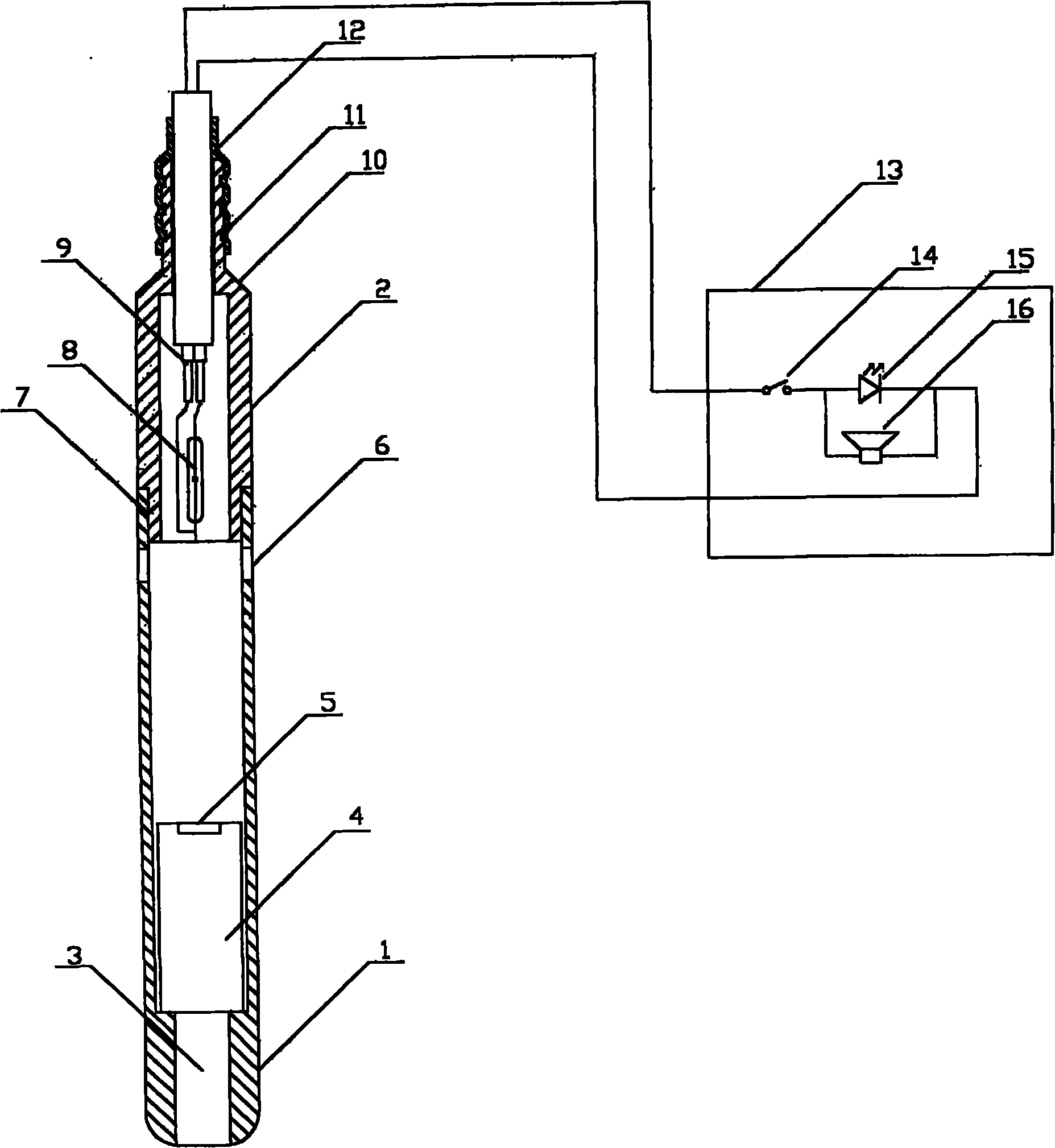 Portable water level gauge