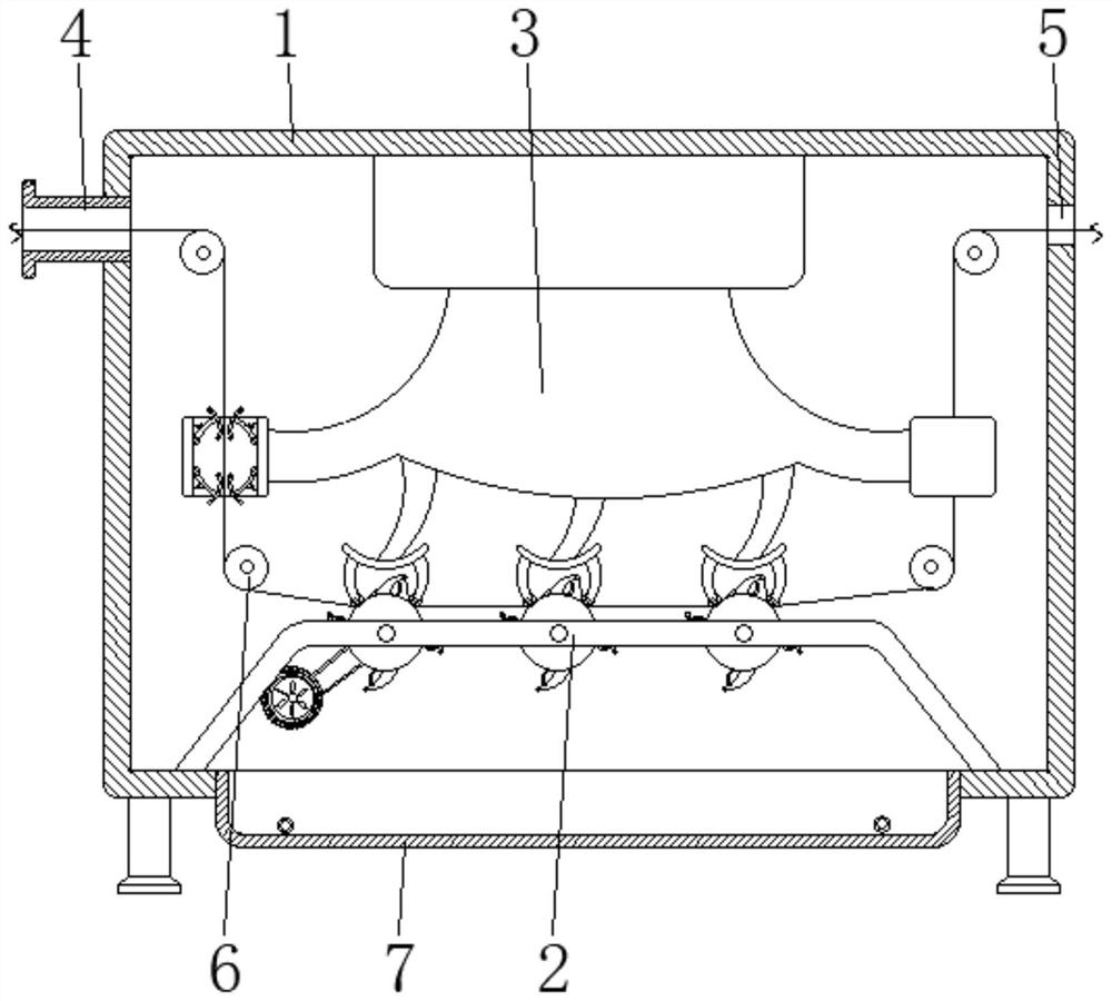 Production process of mildewproof and stain-resistant polyester fabric