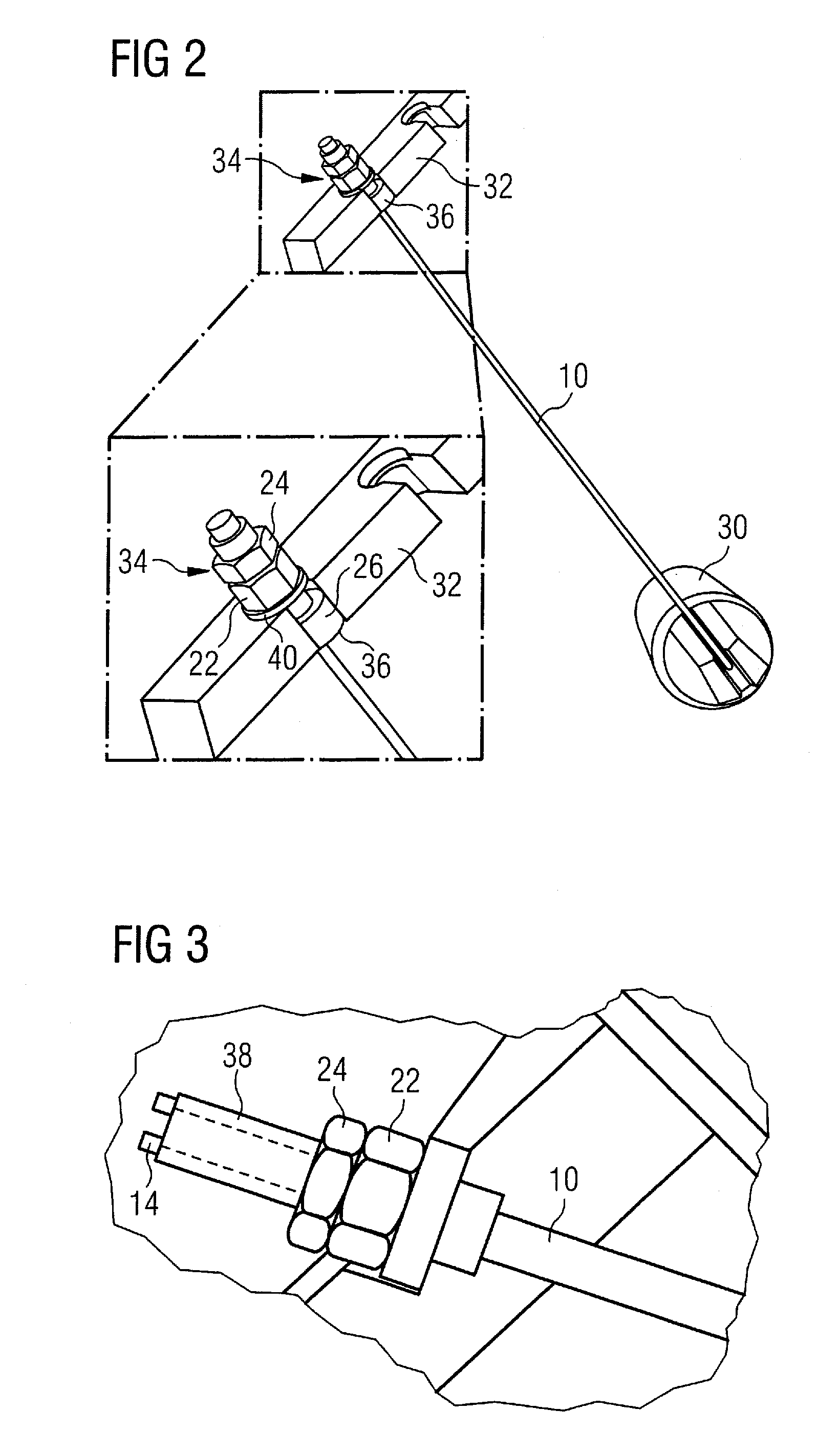 Suspension rod tensioning arrangements for supporting cryogenic equipment within a cryostat