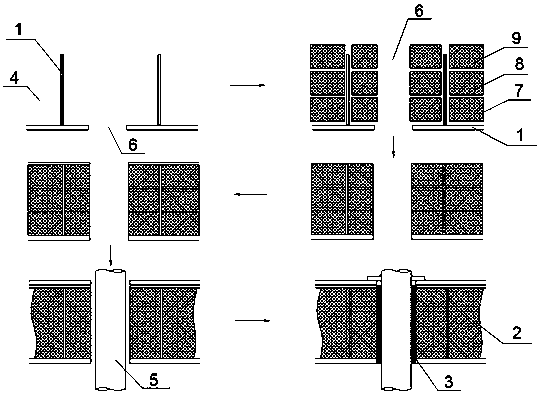 A kind of insulation filling method of LNG ship liquid dome area