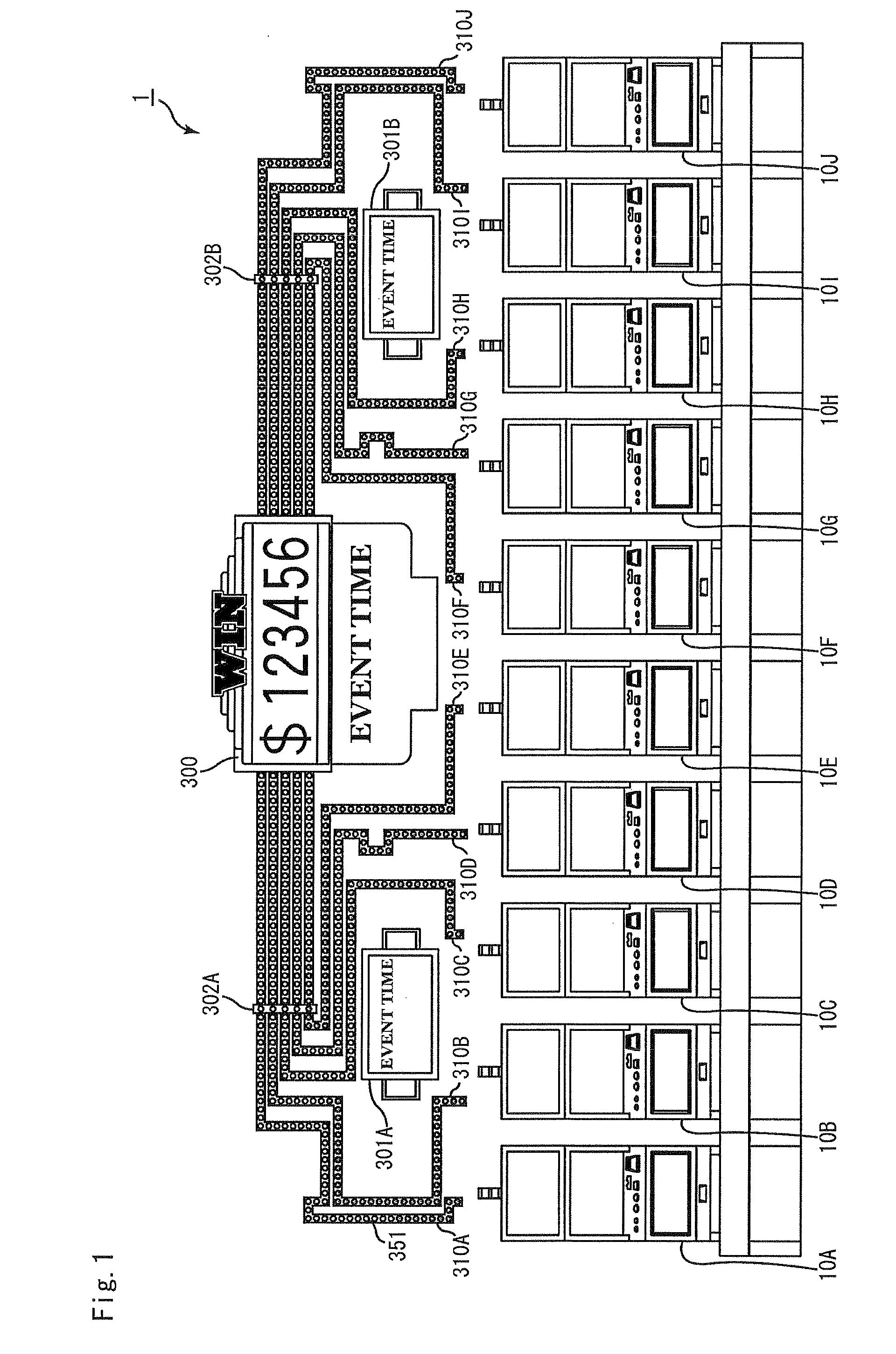 Gaming system having a plurality of gaming machines linked by network and control method thereof