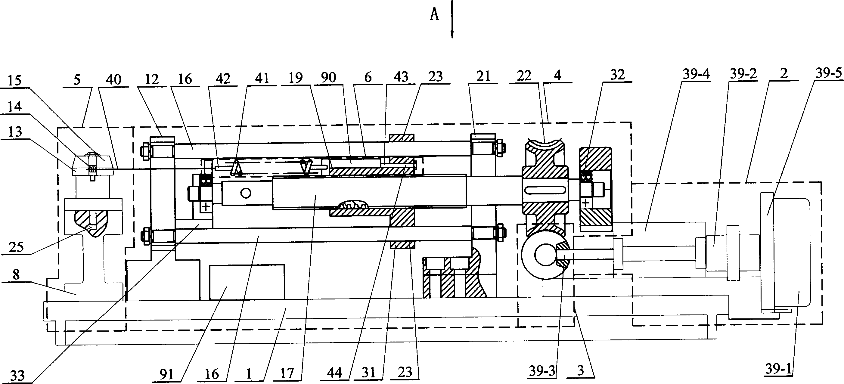 Simulator for friction force between denture groove and correction string