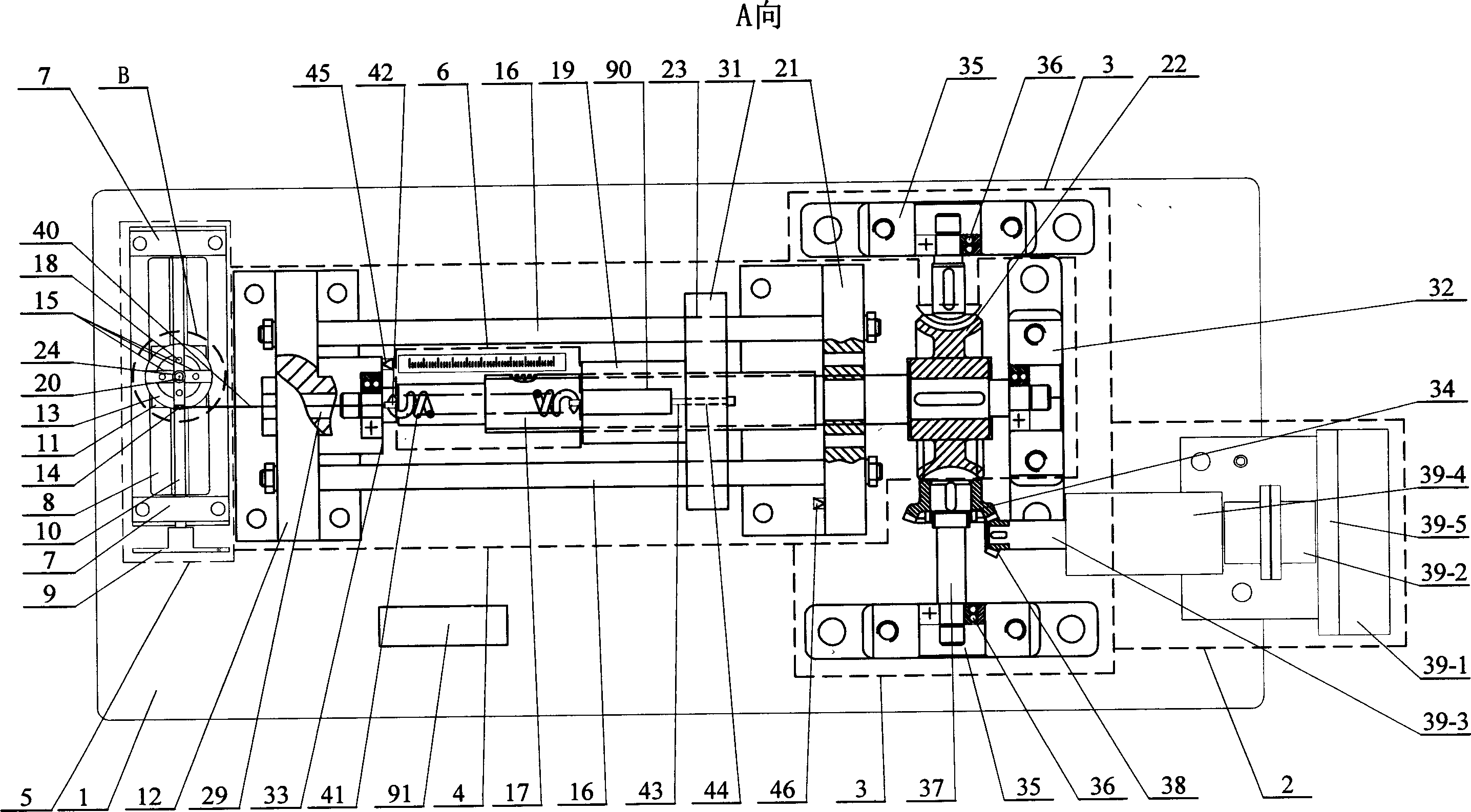 Simulator for friction force between denture groove and correction string