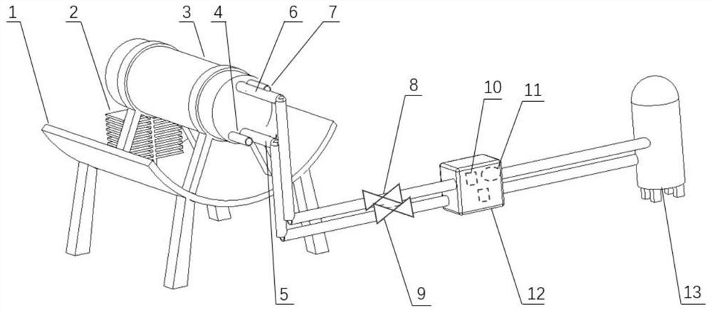 Solar energy-metal hydride heating device