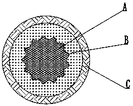 Carbon fiber continuouspimping rod and preparation device and method thereof