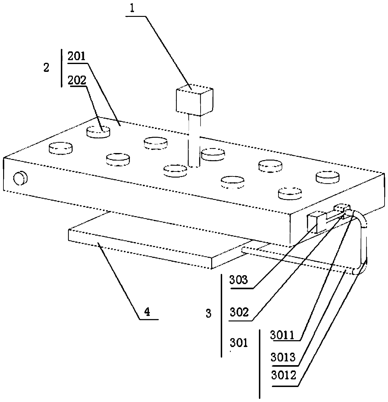 A spreading device for pouring compound pavement