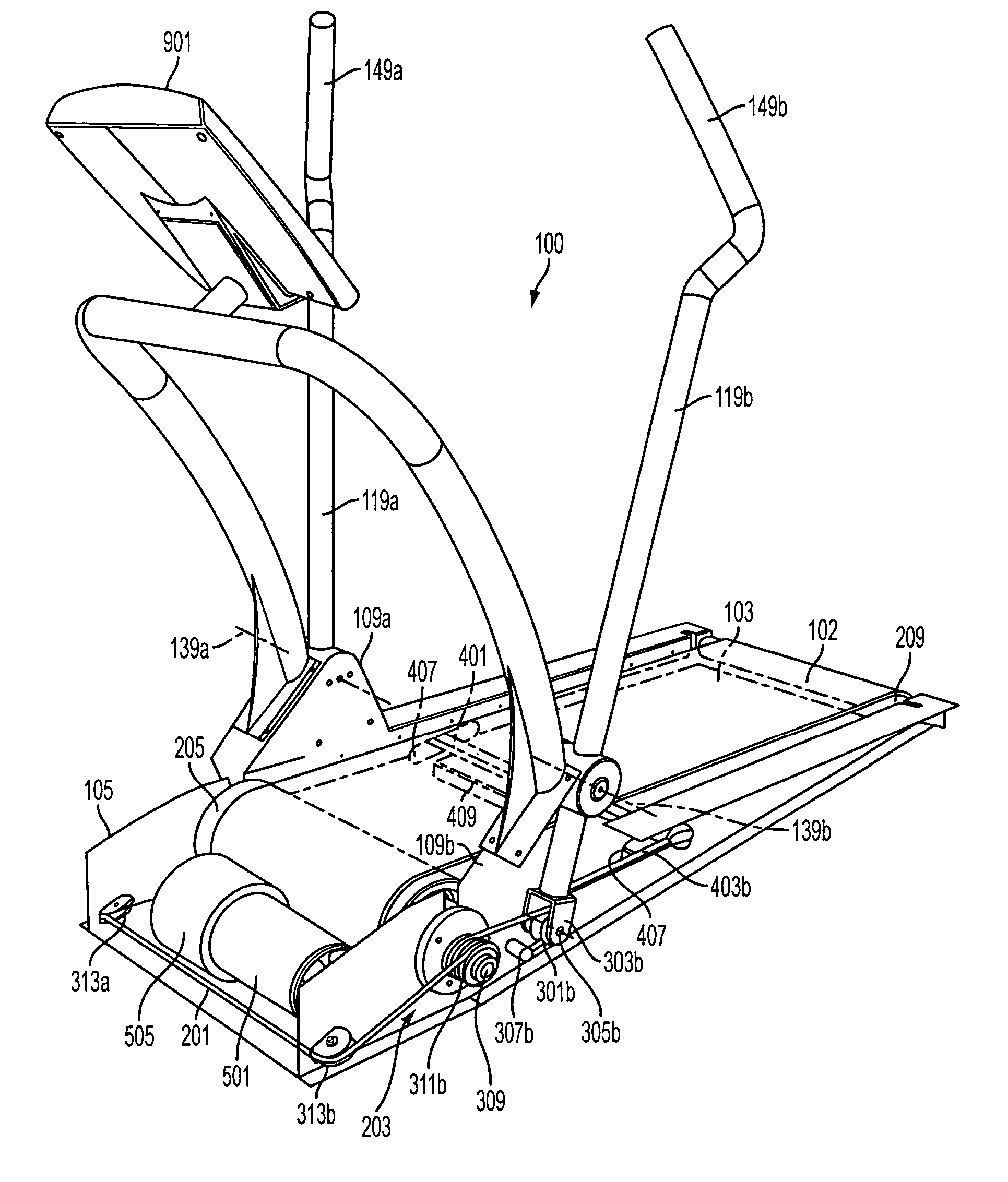 Power assisted arm driven treadmill