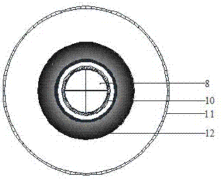 Pipe pile top friction-shearing type energy consumption connecting device and construction method thereof